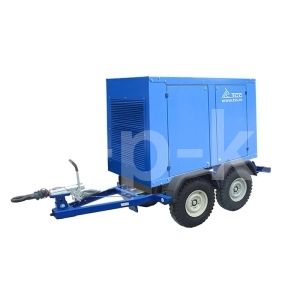 Дизельный генератор ТСС АД-25С-Т400-1РМ7 РПМ на прицепе 036142, 031788, 022883 фото