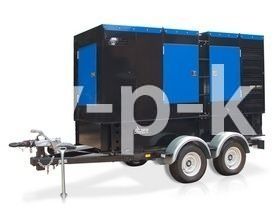 Дизельный генератор ТСС АД-12С-Т400-1РКМ11 в шумозащитном кожухе на прицепе  фото