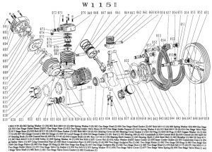 Маслосъемное кольцо НД для w115-16 (16 бар)
