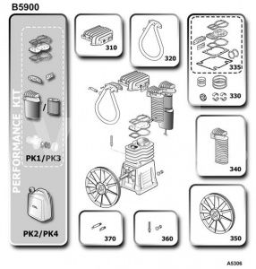 Комплект прокладок b5900 фото