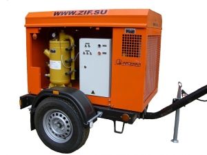 Винтовой компрессор  ЗИФ-СВЭ-4,0/0,7 в кожухе на шасси