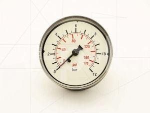 Манометр для компрессора М063-R12 - 1/4 осевой для компрессора АСО-Бежецк фото