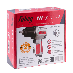 Пневмогайковерт Fubag IW900 1/2" (880Нм_6.3бар_1/2") фото