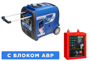 Бензиновый генератор ТСС SGG 4000ESi с блоком АВР 111110 для газового котла фото