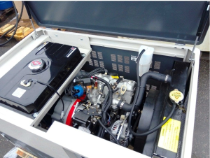 Бензиновый генератор Амперос LT25000E-3 стартер в кожухе с АВР  бесшумный (тихий) фото